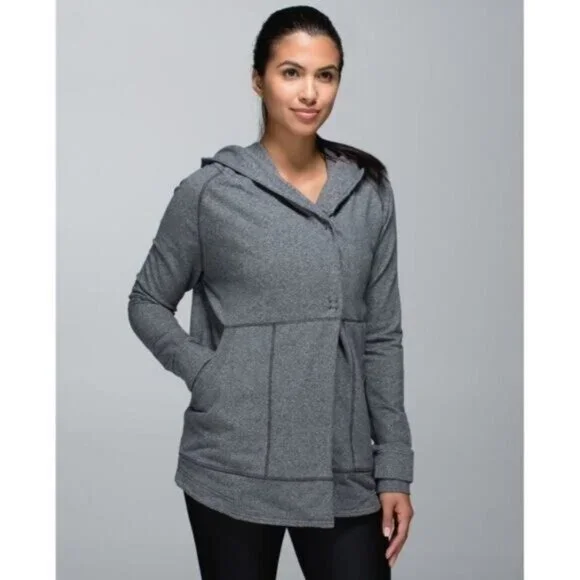 Lululemon Find Your Centre Wrap Jacket Hoodie Loose Fit Size 6 - Picture 3 of 7